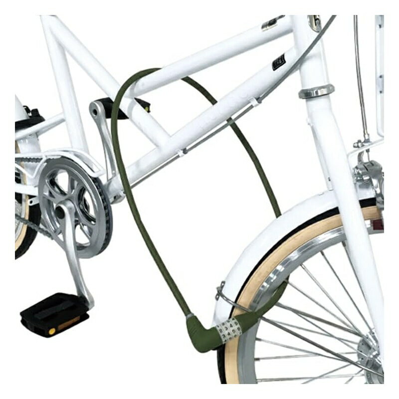 アサヒサイクル 自転車用ワイヤーロック イージーマイダイヤルロック カーキ 49389...