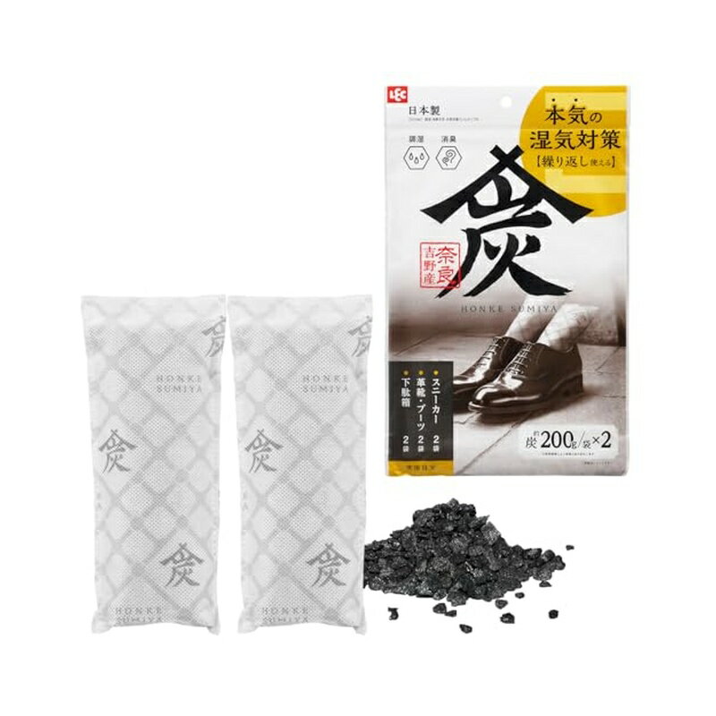 レック 買い替え不要 除湿剤 + 消臭 本家炭屋 スリムM 200g×2個 4903320167421