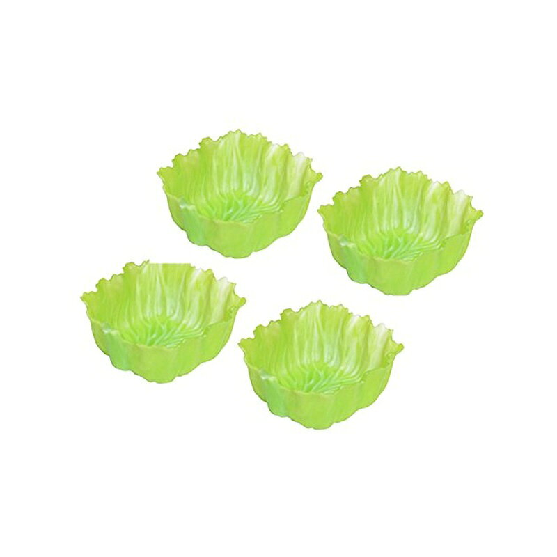 ●お弁当に色味がほしい時、パーティで盛り付けにもう一工夫したいときのソースカップに ●ベジカップは、まるで本物の野菜を連想させるようなお弁当カップ ●生野菜をおかずの仕切りにすると、しおれたり水分が出たりしますが、ベジカップはきれいなまま ●自然の野菜を思わせる鮮やかな形状と色彩は、様々な食材を引き立てます ●柔らかすぎない絶妙な質感で、食材をさっと乗せやすく、ソースなどの液体もこぼれない ●使い捨てではないので、何度でも洗って使え経済的 ●カップには抗菌効果があり、食中毒の原因となる大腸菌・黄色ブドウ球菌などの発生・生育・増殖を抑制します サイズ:約65x65x29mm 本体重量:約7g 素材・材質:ポリエチレン 原産国:日本 セット内容:4枚入り 備考:抗菌作用 その他:電子レンジ対応、食器洗い乾燥機対応 商品写真は、 お使いのモニター設定、お部屋の照明等により実際の商品と色味が異なる場合がございます。