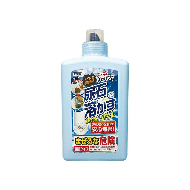 【特長】 本商品は有機酸を使用しているので排水管、浄化槽を傷めず安心です。 環境にやさしい有機成分を使用しておりますので浄化槽や配管にも安心です。 【仕様】 規格：尿石の発生防止・悪臭除去剤 品名：尿石用洗剤 容量(L):1 【材質】 有機酸・ギ酸（3％）・硝酸（9％）・ポリオキシアルキレンオレイルエーテル・水 生産国：日本 商品写真は、お使いのモニター設定、お部屋の照明等により実際の商品と色味が異なる場合がございます。