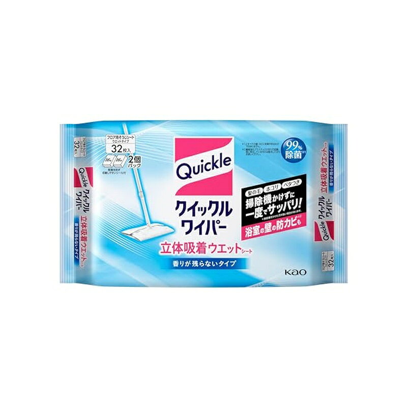 ウエットタイプ 内容量:32枚 (16枚入×2個) 商品サイズ (幅×奥行×高さ) :300×170×55 香りが残らないタイプ 除菌剤配合で、部屋中いつでも清潔除菌 ●ホコリや髪の毛がどんどん取れます。 ●除菌効果もあります。 商品写真は、 お使いのモニター設定、お部屋の照明等により実際の商品と色味が異なる場合がございます。