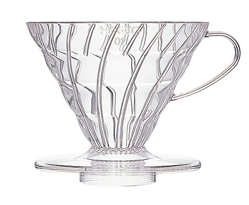 2007年度グッドデザイン賞受賞の形状も美しい食洗器対応の使い勝手の良いプラスチック製のコーヒードリッパー