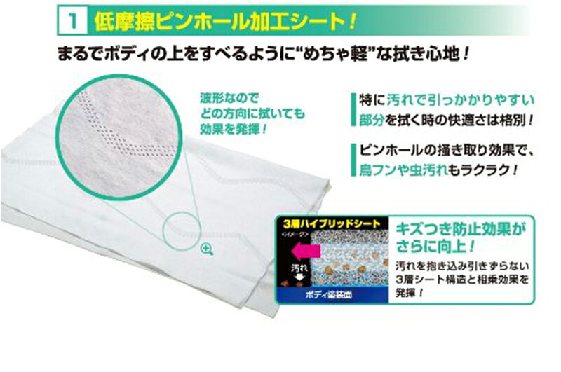 ソフト99 フクピカ ストロング ウエットシート W-219 10枚入 メール便対応（1個ま...