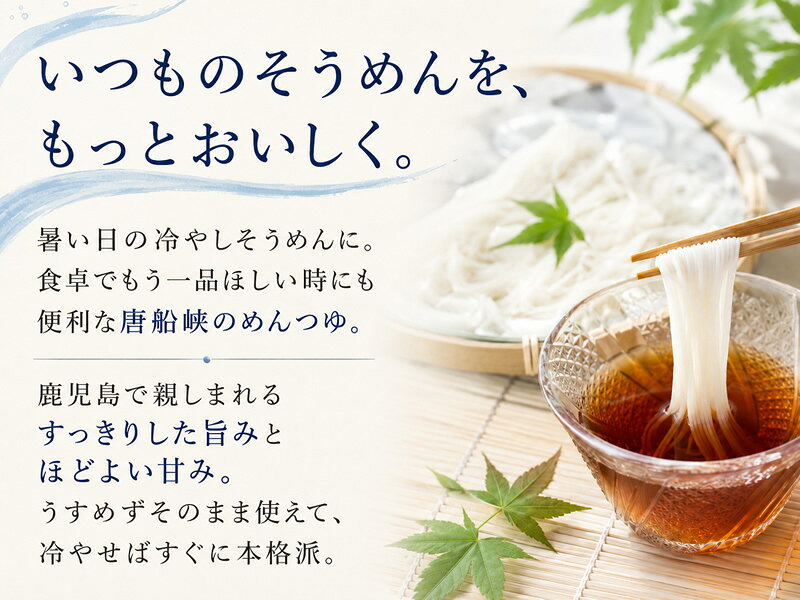 唐船峡めんつゆ 1000ml瓶めんつゆ 涼味 ストレート そうめんつゆ つゆ とうせんきょう 鹿児島 指宿 そうめん流し 枕崎産 鰹節 かつお節 だし 出汁 甘め 甘口 うすめず そのまま使える nishimuta-10063481 ニシムタ 楽天市場店 サンプル画像3