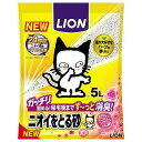 ライオンペット ニオイをとる砂 フローラルソープの香り 5L(4)
