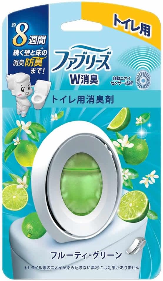 P&Gジャパン ファブリーズ 消臭芳香剤 W消臭 トイレ用 フルーティ・グリーン 6.3ml