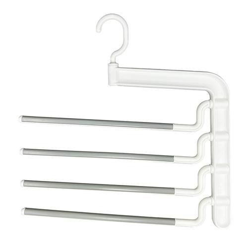シンコハンガー(Shinkohanger) モノクローゼット ボトムスバー ハンガー 4段 ホワイト