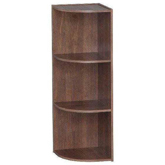 アイリスオーヤマ コーナータイプ カラーボックス 3段 CX-3C ブラウン