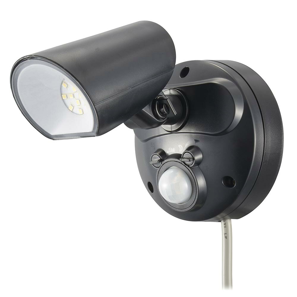 オーム電機 monban 防犯センサーライト 1灯コンセント式 LS-A100A1 1000ルーメン