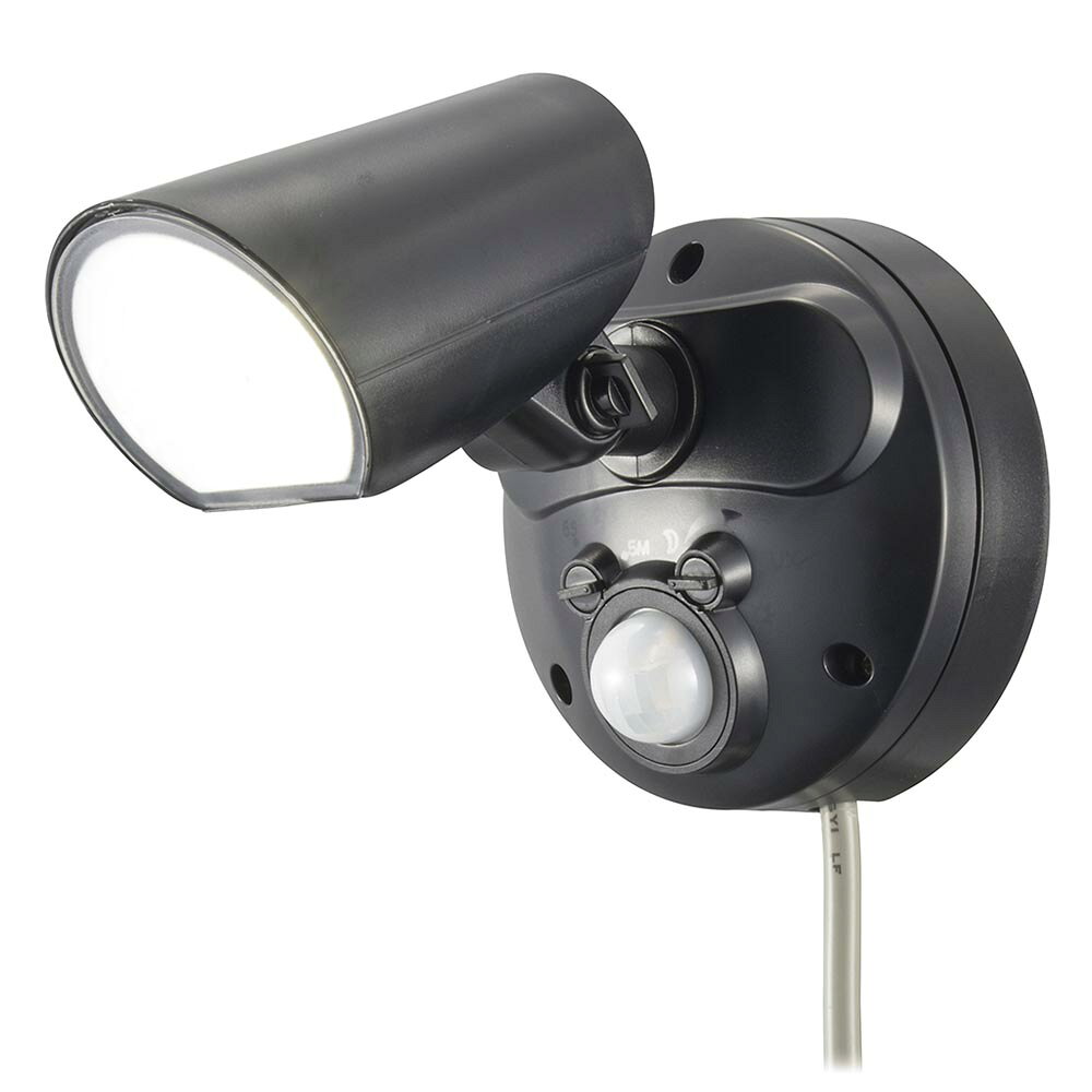 オーム電機 monban 防犯センサーライト 1灯コンセント式 LS-A100A1 1000ルーメン