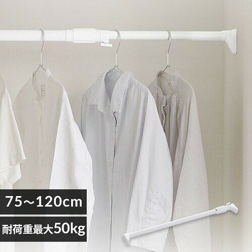 アイリスオーヤマ 伸縮棒 強力 H-NPJ-120R ホワイト