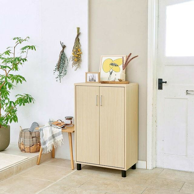 白井産業 フルニコ シューズボックス FUL-1065DNA ナチュラルブラウン