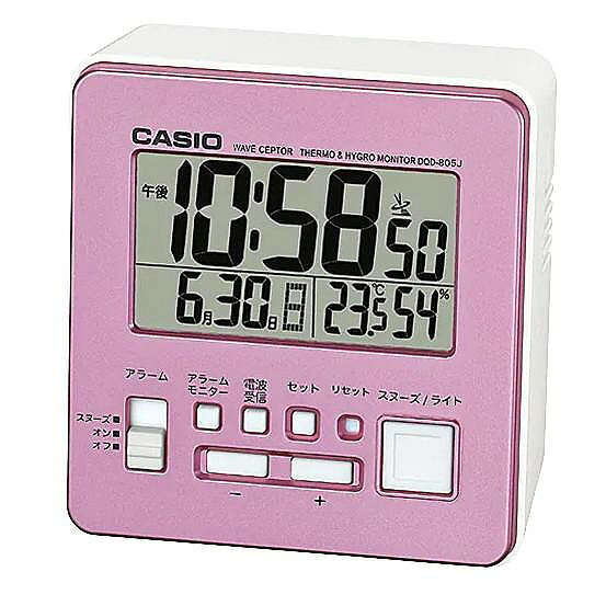 Brown - カシオ 電波目覚まし時計 DQD-805J-4JF