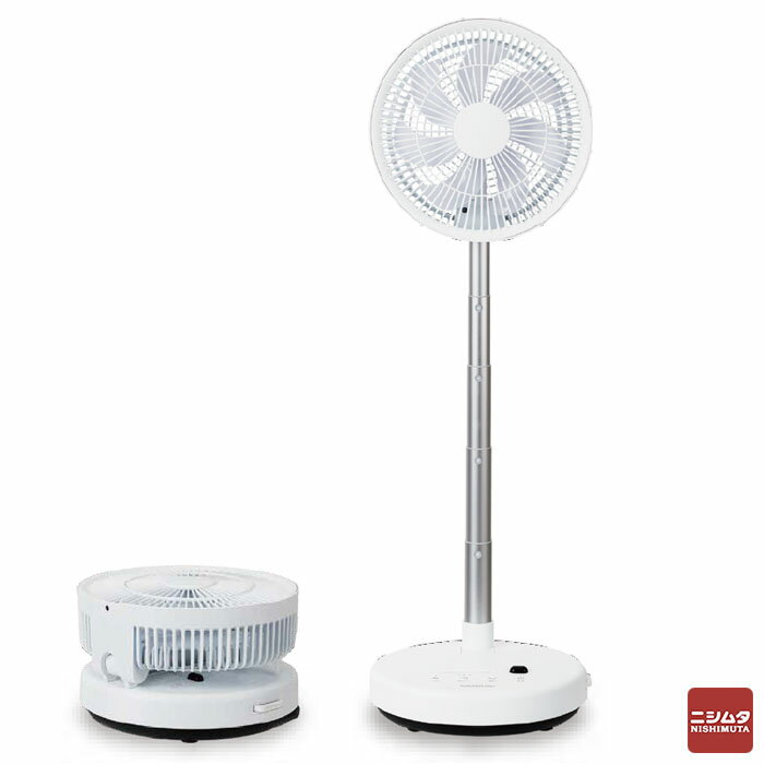 C:NET パタパタ折りたためる扇風機 PaTaFAN mini DCモーター CFDC708WH DC DCモーター 扇風機のサムネイル