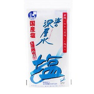 クリーンな海洋深層水を100％使用。含まれるミネラル成分が、滋味深い豊かな味を作り出しお料理の味をいっそう深めます。 高知県・室戸海洋深層水から作った国産の塩 世界の深海を循環し、長い歳月を経て高知県室戸岬沖2,200m、深さ344mから汲み上げた海洋深層水から採ったクリーンでにがり成分を含んだ塩です。含まれるミネラル成分が、滋味深い豊かな味を作り出しお料理の味をいっそう深めます。 ※商品の改定等により、パッケージデザイン・内容等は予告なく変更される場合がございます。 ※商品は自社店舗販売と在庫を共有しているため、在庫更新のタイミングにより、在庫切れの場合やむえずキャンセルさせていただく可能性があります。クリーンな海洋深層水を100％使用。含まれるミネラル成分が、滋味深い豊かな味を作り出しお料理の味をいっそう深めます。 高知県・室戸海洋深層水から作った国産の塩 世界の深海を循環し、長い歳月を経て高知県室戸岬沖2,200m、深さ344mから汲み上げた海洋深層水から採ったクリーンでにがり成分を含んだ塩です。含まれるミネラル成分が、滋味深い豊かな味を作り出しお料理の味をいっそう深めます。 ※商品の改定等により、パッケージデザイン・内容等は予告なく変更される場合がございます。 ※商品は自社店舗販売と在庫を共有しているため、在庫更新のタイミングにより、在庫切れの場合やむえずキャンセルさせていただく可能性があります。