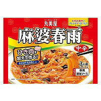 豚ひき肉と長ねぎを用意するだけ。具材を加えて作るから、食べ応えのあるおかずが出来上がります。 きくらげ・筍入りなので、豚ひき肉と長ねぎ（お好み）だけですぐできる、春雨と調味ソースがセットになった商品です。丸美屋の「麻婆豆腐の素」の味わいを活かし、鶏の旨味をベースに豆板?の辛味、香味野菜の風味を効かせた、ごはんによく合う味わいに仕上げました。 原材料・成分 ［調味ソース］砂糖、きくらげ、筍、にんにくペースト、醤油、ごま油、豆板醤、チキンエキス、食塩、発酵調味料、たん白加水分解物、大豆油／増粘剤（加工でん粉）、調味料（アミノ酸等）、香辛料抽出物、カロチノイド色素、（一部に小麦・ごま・大豆・鶏肉・豚肉を含む）｜ ［春雨］春雨（緑豆でん粉、えんどう豆でん粉）（中国製造） ※商品の改定等により、パッケージデザイン・内容等は予告なく変更される場合がございます。 ※商品は自社店舗販売と在庫を共有しているため、在庫更新のタイミングにより、在庫切れの場合やむえずキャンセルさせていただく可能性があります。豚ひき肉と長ねぎを用意するだけ。具材を加えて作るから、食べ応えのあるおかずが出来上がります。 きくらげ・筍入りなので、豚ひき肉と長ねぎ（お好み）だけですぐできる、春雨と調味ソースがセットになった商品です。丸美屋の「麻婆豆腐の素」の味わいを活かし、鶏の旨味をベースに豆板?の辛味、香味野菜の風味を効かせた、ごはんによく合う味わいに仕上げました。 原材料・成分 ［調味ソース］砂糖、きくらげ、筍、にんにくペースト、醤油、ごま油、豆板醤、チキンエキス、食塩、発酵調味料、たん白加水分解物、大豆油／増粘剤（加工でん粉）、調味料（アミノ酸等）、香辛料抽出物、カロチノイド色素、（一部に小麦・ごま・大豆・鶏肉・豚肉を含む）｜ ［春雨］春雨（緑豆でん粉、えんどう豆でん粉）（中国製造） ※商品の改定等により、パッケージデザイン・内容等は予告なく変更される場合がございます。 ※商品は自社店舗販売と在庫を共有しているため、在庫更新のタイミングにより、在庫切れの場合やむえずキャンセルさせていただく可能性があります。