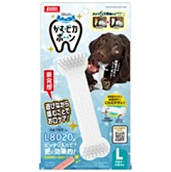 ゴン太のデンタルトイ　かむピカボーンL おやつを入れてお口ケア！中型犬〜大型犬用のブラシ付きデンタルトイ 【原材料/材質】ナイロン ※商品の改訂等により、パッケージデザイン・内容等は予告なく変更される場合がございます。 ※商品は自社店舗販売と在庫を共有しているため、在庫更新のタイミングにより、在庫切れの場合やむをえずキャンセルさせていただく可能性があります。ゴン太のデンタルトイ　かむピカボーンL おやつを入れてお口ケア！中型犬〜大型犬用のブラシ付きデンタルトイ 【原材料/材質】ナイロン ※商品の改訂等により、パッケージデザイン・内容等は予告なく変更される場合がございます。 ※商品は自社店舗販売と在庫を共有しているため、在庫更新のタイミングにより、在庫切れの場合やむをえずキャンセルさせていただく可能性があります。