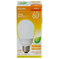 エルパ 電球形蛍光ランプ 60W形 EFA15EL／11-A062H