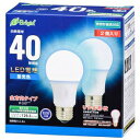 オーム電機 LED電球 A E26 40W D 2P LDA4D-G AG27 2P