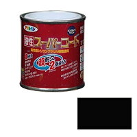 アサヒペン 油性スーパーコート 黒 1/12L