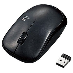 【　商品説明　】 ●消費電力の小さな赤外線LEDを使用したIR LEDマウス（Blue LEDやレーザーを使用したマウスよりも消費電力が小さいため、約2.5年間電池を取り替えずに使用することが可能） ●シンメトリーデザインを採用。 ●本体裏面に電源スイッチがあり、不使用時の電池の消耗を防止できます。 ●本体内に収納可能なレシーバ。 ●2.4GHz帯の無線方式を採用。 ●分解能1200カウント。 【　仕　様　】 ■対応機種：USBインターフェイスを装備したWindowsパソコン、Macintosh　 ■電波到達距離：鉄の机:3m、木の机:10m　 ■連続動作時間：約500時間　 ■連続待機時間：約1041日　 ■想定電池使用期間：約905日 ■電源(本体)：単3形乾電池1本　 ■定格電圧(本体)：1.5V　 ■外形寸法(マウス本体)：幅59.0×奥行99.8×高さ39.0(mm)　 ■質量(マウス本体)：約52g ※電池を含まず　 ■外形寸法(レシーバ)：幅18.0×奥行13.1×高さ5.7(mm) ■質量(レシーバ)：約2g　 ■付属品：動作確認用単3形アルカリ乾電池×1、ユーザーズマニュアル×1　 ■保証期間：6カ月　 ■対応OS：Windows 10、Windows RT8.1、8.1、7(SP1)、Vista(SP2)、XP(SP3)、Mac OS X 10.10、10.11 ※商品の改訂等により、パッケージデザイン・内容等は予告なく変更される場合がございます。 ※商品は自社店舗販売と在庫を共有しているため、在庫更新のタイミングにより、在庫切れの場合やむをえずキャンセルさせていただく可能性があります。【　商品説明　】 ●消費電力の小さな赤外線LEDを使用したIR LEDマウス（Blue LEDやレーザーを使用したマウスよりも消費電力が小さいため、約2.5年間電池を取り替えずに使用することが可能） ●シンメトリーデザインを採用。 ●本体裏面に電源スイッチがあり、不使用時の電池の消耗を防止できます。 ●本体内に収納可能なレシーバ。 ●2.4GHz帯の無線方式を採用。 ●分解能1200カウント。 【　仕　様　】 ■対応機種：USBインターフェイスを装備したWindowsパソコン、Macintosh　 ■電波到達距離：鉄の机:3m、木の机:10m　 ■連続動作時間：約500時間　 ■連続待機時間：約1041日　 ■想定電池使用期間：約905日 ■電源(本体)：単3形乾電池1本　 ■定格電圧(本体)：1.5V　 ■外形寸法(マウス本体)：幅59.0×奥行99.8×高さ39.0(mm)　 ■質量(マウス本体)：約52g ※電池を含まず　 ■外形寸法(レシーバ)：幅18.0×奥行13.1×高さ5.7(mm) ■質量(レシーバ)：約2g　 ■付属品：動作確認用単3形アルカリ乾電池×1、ユーザーズマニュアル×1　 ■保証期間：6カ月　 ■対応OS：Windows 10、Windows RT8.1、8.1、7(SP1)、Vista(SP2)、XP(SP3)、Mac OS X 10.10、10.11 ※商品の改訂等により、パッケージデザイン・内容等は予告なく変更される場合がございます。 ※商品は自社店舗販売と在庫を共有しているため、在庫更新のタイミングにより、在庫切れの場合やむをえずキャンセルさせていただく可能性があります。