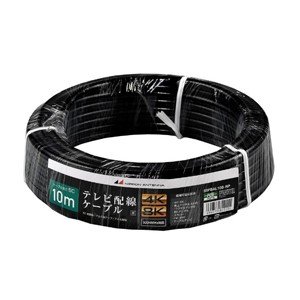 日本アンテナ 同軸ケーブル 4K8K対応 S5CFB 10m ブラック