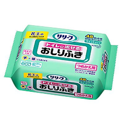 Tissue - リリ－フ　トイレに流せるおしりふき　詰替用（24枚入り）