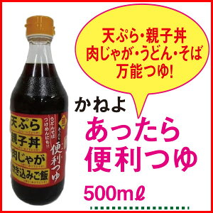 田舎の味 お袋の味 鹿児島 万能 つゆ 天ぷら 親子丼 肉じゃが うどん そば カネヨ あったら便利つゆ 500ml