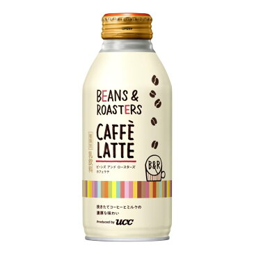 UCC　BEANS&ROASTERS ビーンズ アンド ロースターズ カフェラテ リキャップ缶 375g 缶コーヒー ミルク 単品 バラ売り