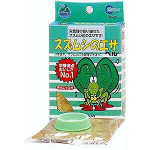 [商品説明] ・鈴虫の綺麗な鳴き声はその羽根にあります。 ・強い羽根を作るカルシウムや共食いを防ぐためのタンパク質を配合。 ・専用皿付きでエサの劣化を防ぎます。 [商品仕様] 〇内容量：30g 〇サイズ：80×25×125 〇対象：鈴虫、コオロギ、マツムシ※商品は自社店舗販売と在庫を共有しているため、在庫更新のタイミングにより、在庫切れの場合やむをえずキャンセルさせていただく可能性があります。[商品説明] ・鈴虫の綺麗な鳴き声はその羽根にあります。 ・強い羽根を作るカルシウムや共食いを防ぐためのタンパク質を配合。 ・専用皿付きでエサの劣化を防ぎます。 [商品仕様] 〇内容量：30g 〇サイズ：80×25×125 〇対象：鈴虫、コオロギ、マツムシ 価格帯から商品を探す ~499円 500~999円 1,000~1,999円 2,000~2,999円