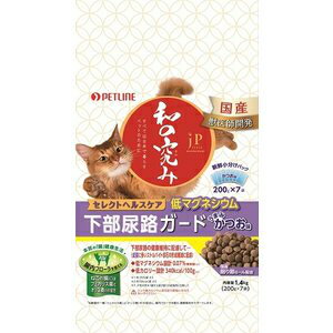 ペットライン　JPスタイル　猫　下部尿路ガード　低マグネシウム　1.4kg（200g×7袋）