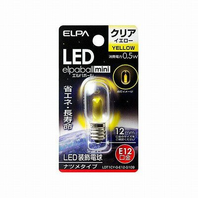 Other - 朝日電器 LEDナツメ球 E12 クリアイエロー LDT1CY-G-E12-G109