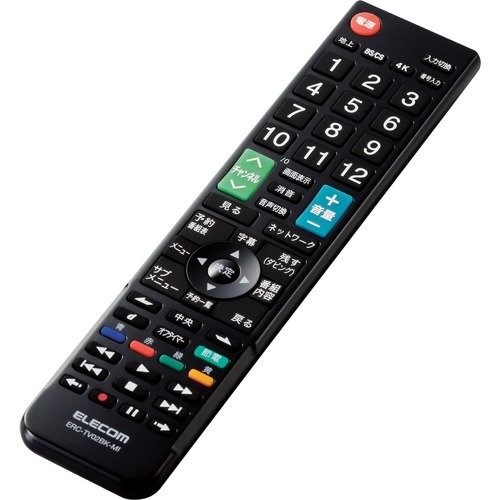 エレコム(ELECOM) テレビリモコン 三菱 REAL ブラック ERC-TV02BK-MI