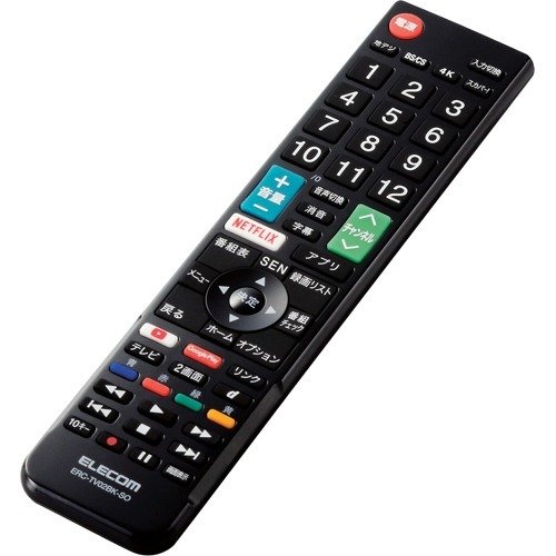 エレコム (ELECOM) かんたんTVリモコン ソニー・ブラビア用ブ ラック ERC-TV02BK-SO エレコム (ELECOM) かんたんTVリモコン ソニー・ブラビア用ブ ラック ERC-TV02BK-SO