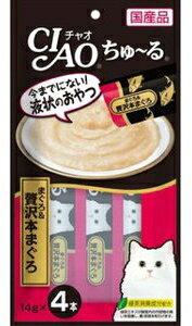 商品説明 今までにない！液状のおやつ。 品質表示 原材料 まぐろ、まぐろエキス、タンパク加水分解物、糖類（オリゴ糖等）、植物性油脂、増粘安定剤（加工でん粉、増粘多糖類）、ミネラル類（Na、P、Cl）、調味料（アミノ酸）、ビタミンE、紅麹色素、緑茶エキス 形状 ちゅ〜る 保証成分値 たんぱく質7.0％以上、脂質0.2％以上、粗繊維0.1％以下、灰分1.7％以下、水分91.0％以下 エネルギー：約7kcal／本 内容量 14g×4本 ※商品の改訂等により、パッケージデザイン・内容等は予告なく変更される場合がございます。 ※商品は自社店舗販売と在庫を共有しているため、在庫更新のタイミングにより、在庫切れの場合やむをえずキャンセルさせていただく可能性があります。商品説明 今までにない！液状のおやつ。 品質表示 原材料 まぐろ、まぐろエキス、タンパク加水分解物、糖類（オリゴ糖等）、植物性油脂、増粘安定剤（加工でん粉、増粘多糖類）、ミネラル類（Na、P、Cl）、調味料（アミノ酸）、ビタミンE、紅麹色素、緑茶エキス 形状 ちゅ〜る 保証成分値 たんぱく質7.0％以上、脂質0.2％以上、粗繊維0.1％以下、灰分1.7％以下、水分91.0％以下 エネルギー：約7kcal／本 内容量 14g×4本 ※商品の改訂等により、パッケージデザイン・内容等は予告なく変更される場合がございます。 ※商品は自社店舗販売と在庫を共有しているため、在庫更新のタイミングにより、在庫切れの場合やむをえずキャンセルさせていただく可能性があります。
