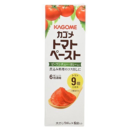 カゴメ トマトペーストミニパック 18g×6袋入り