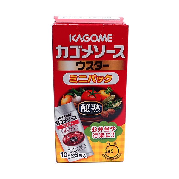 カゴメ　醸熟ソースミニパックウスター10g×6袋