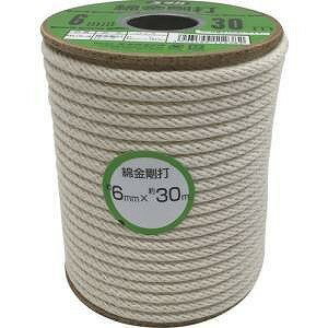ユタカメイク　RCX-4　綿金剛打ロープ　ボビン巻　6mm×30m