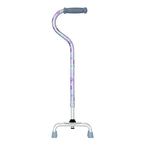 幸和製作所 TacaoF(テイコブ) アルミ製4点杖 EA4-102 ピンクフラワー