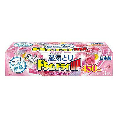 白元アース　ドライ＆ドライUP　フローラルブーケ 450ml×3個