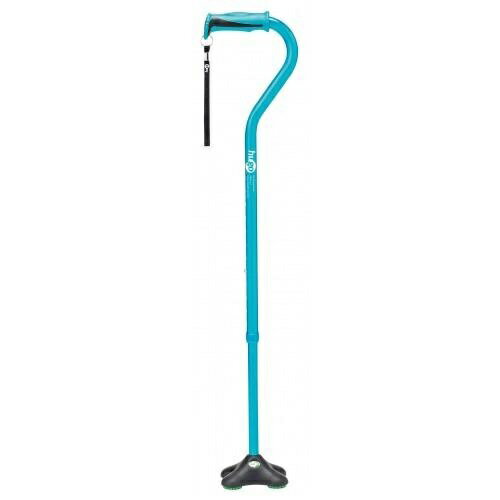 竹虎ヒューマンケア ヒューゴステッキオフセット多点杖 ブルー