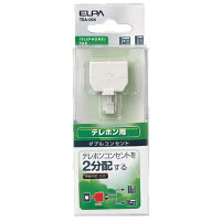 エレパ テレホン用 ダブルコンセント 6極4芯・2芯兼用 TEA-004