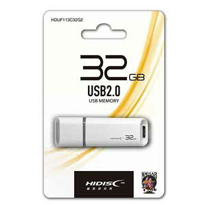 HIDISC USB 2.0 フラッシュドライブ 32GB 