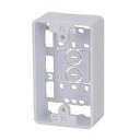 オーム電機 モール用ボックス 1口 白 DZ-FCB1W