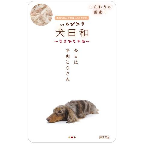 わんわん　犬日和　レトルト　ささみと牛肉　80g