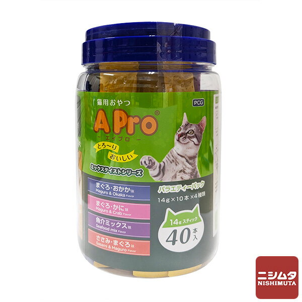 森光商店　A Pro猫用おやつ　バラエティミックス　14g×40本入