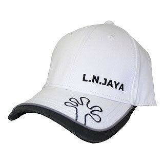 L.N.JAYA エルエヌジャヤ ゴルフキャップ デニム調 ホワイト