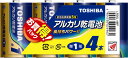 TOSHIBA アルカリ単1電池4本パック LR20L4MP