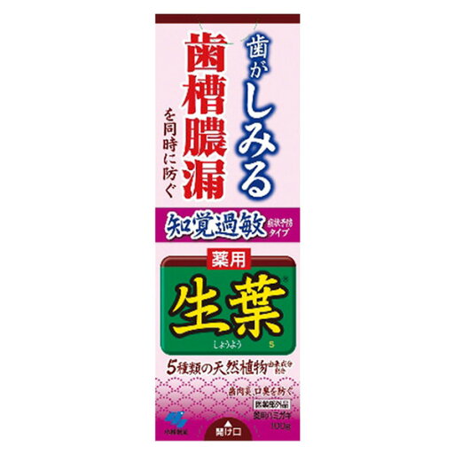 小林製薬 生葉 知覚過敏症状予防 100g 小林製薬 生葉 知覚過敏症状予防 100g