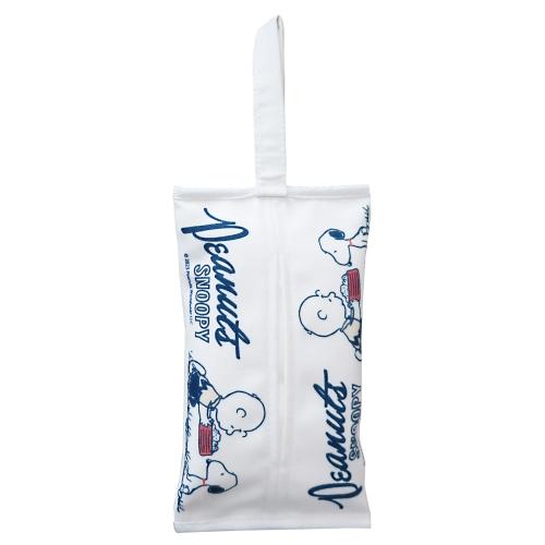 明邦(Meiho) スヌーピー スマート ティッシュケース 面ファスナーベルト付き SN250